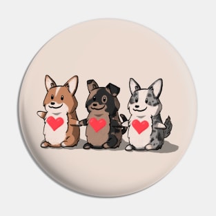 Corgi Love Pin