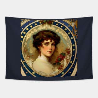 Christmas - AI - Art Nouveau Tapestry