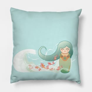 Kokeshi Koi Pillow