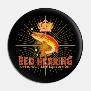 Red Herring Dark Color Shirt Design Pin