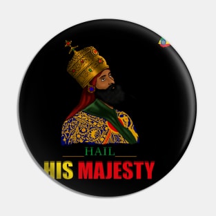 Ethiopian Emperor/King, Ethiopia Flag, Rastafarian Pin