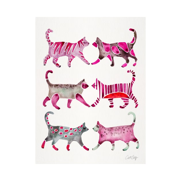 Magenta Cat Collection by CatCoq