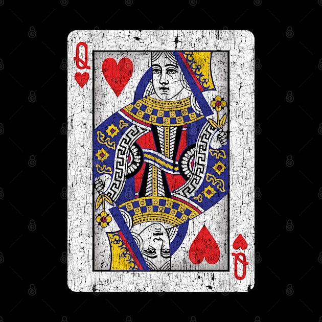 queen of hearts playing card by andzoo