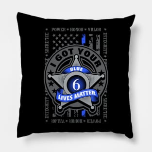 Police U.S. Flag Pillow