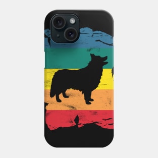 Finnish Lapphund Distressed Vintage Retro Silhouette Phone Case