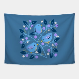 Blue Birds Tapestry