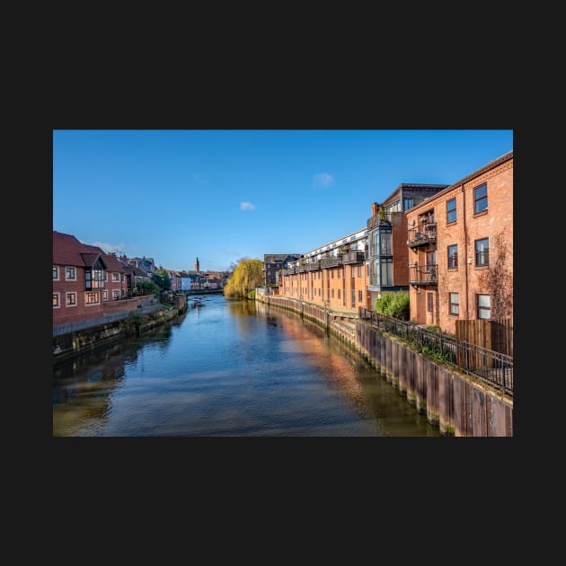 Waterside apartments and flats along the River Wensum by yackers1