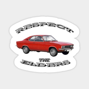 Opel Manta 'Respect The Elders' Magnet