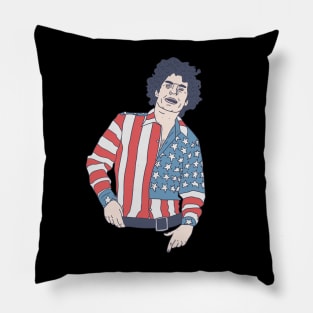 Abbie Hoffman - American Flag - Political Activism Pillow