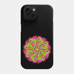 Modern mandala done in kaleidoscopic style Phone Case