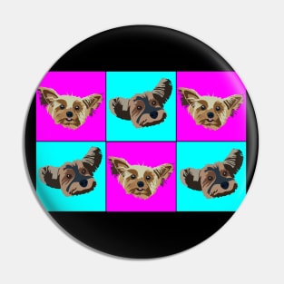 Yorkie Pop Art Pin