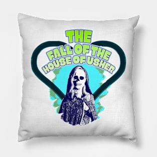 The Fall of the House of Usher Carla Gugino skull mask Pillow