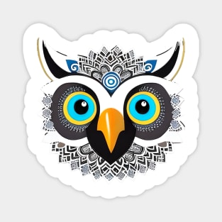 Owl head graphic Magnet