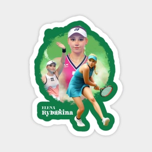 Elena Rybakina cartoon Magnet