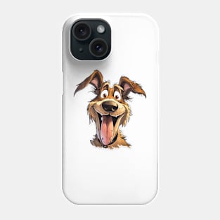 Funny Dog Cartoon Illustration Phone Case