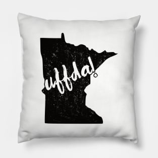 Minnesota Uffda! Scandinavian Distressed Pillow