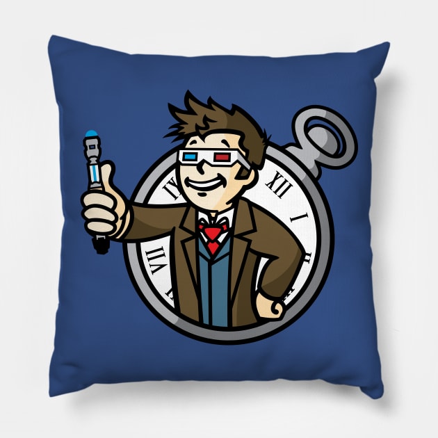 10th Doctor Boy Pillow by InsomniaStudios