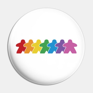 Every Meeple Board Game Pride Pin