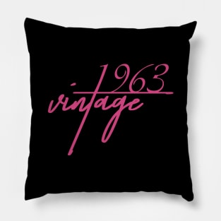 1963 Vintage. 57th Birthday Cool Gift Idea Pillow