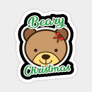 Beary Christmas Magnet