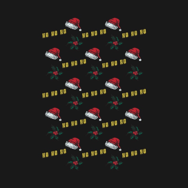 HoHoHo Christmas Pattern Alternative by xxtinastudio