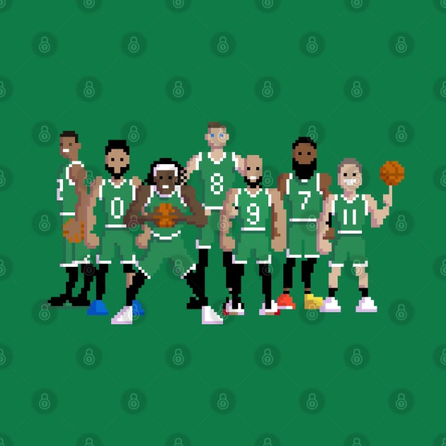 8bit Boston Basketball Squad by boothy