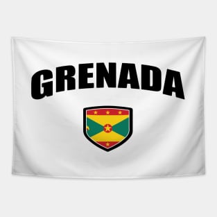 Grenada National Flag Shield Tapestry