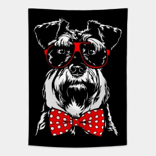 Funny Cute Miniature Schnauzer mom dog lover Tapestry