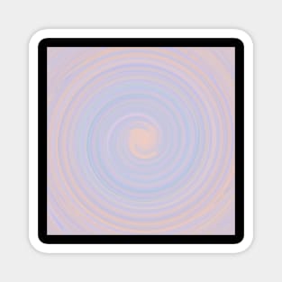 Circle of Digital Abstract with Soft Pastel Color Palette Magnet