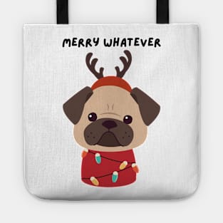 Merry Whatever - ugly christmas sweater Tote