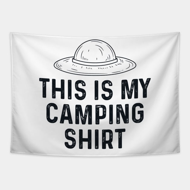 This is my camping shirt - Funny camping Tapestry by TeeTypo