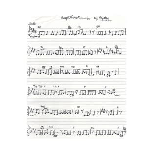 Handwritten Sheet Music Song "Keep Of The Promise" T-Shirt