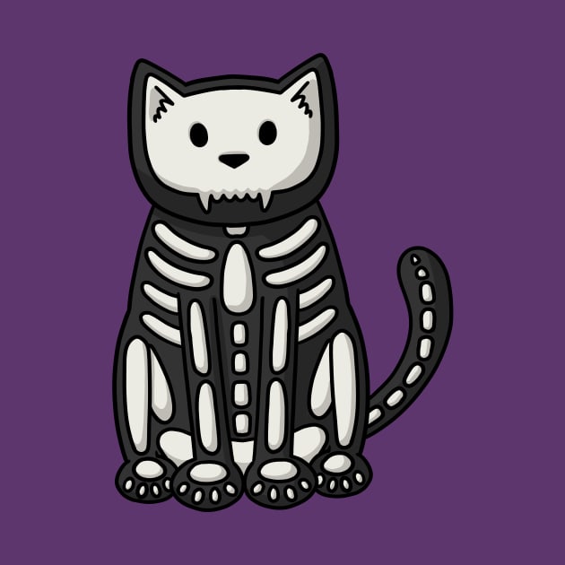 Skeleton Cat by Doodlecats 