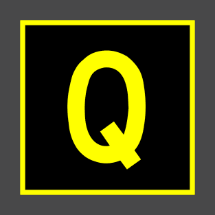 Q - Quebec - FAA taxiway sign, phonetic alphabet T-Shirt