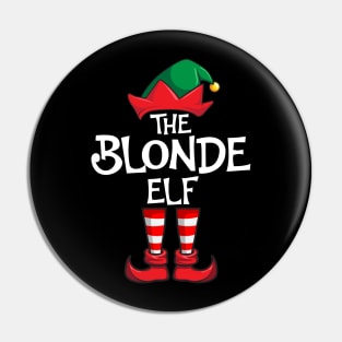 Blonde Elf Matching Family Christmas Pin