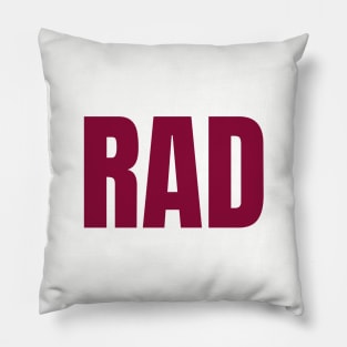 RAD maroon Pillow