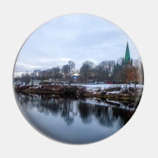 Cathedral in Winter Pin