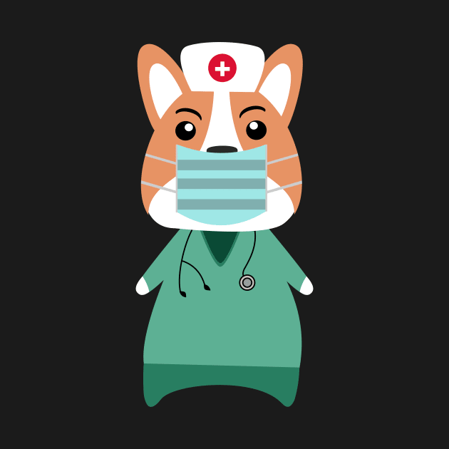 Corgi dog nurse - National Nurses Day 2020 by Ralph Hovsepian