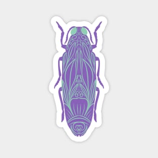 Purple Beetle Magnet