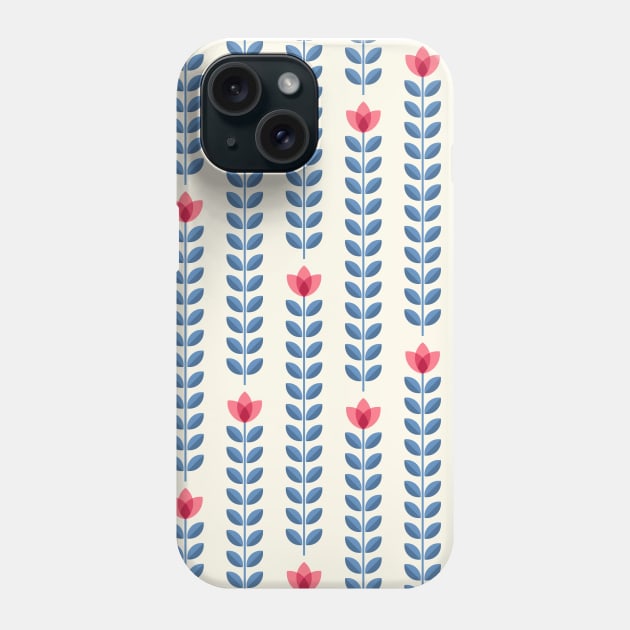 SCANDINAVIAN FLOWERS, 01 Phone Case by Slanapotam