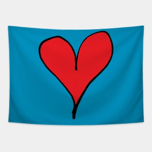 Cute Red Heart Design Tapestry