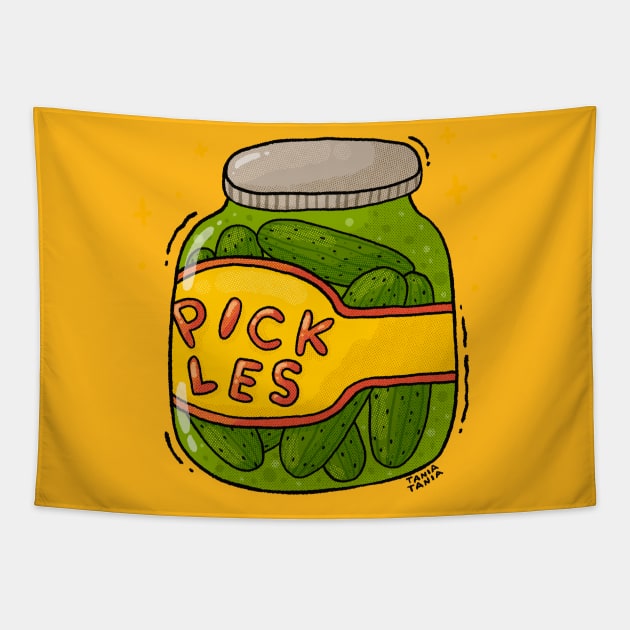 Pickle Jar Tapestry by Tania Tania