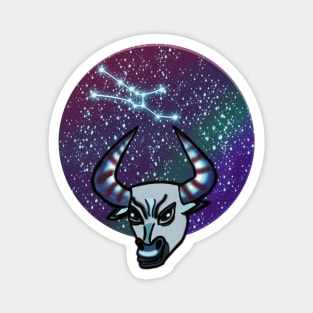 Zodiac Sign Taurus Bull and Constellation Magnet