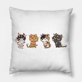 Cute Cat Christmas - Cat Lover Gift For Christmas Pillow