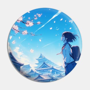 Cherry Blossom - Anime World Pin