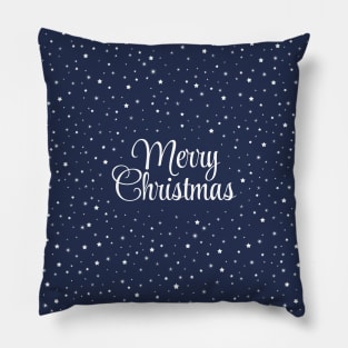 Merry Christmas star pattern. Minimalistic Christmas pattern. Silent night pattern. Christmas starry snowflakes in minimalist style. Pillow