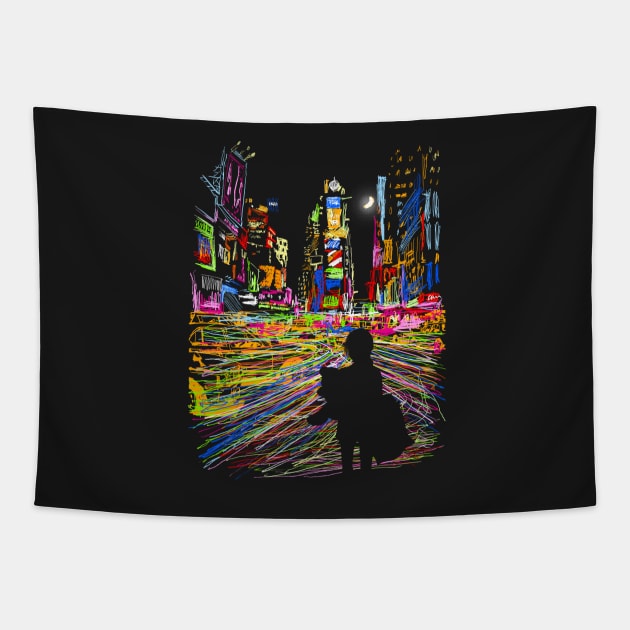 The City that Never Sleeps Tapestry by kookylove