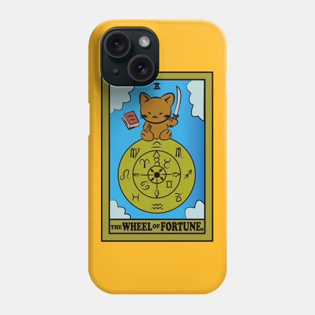 TAROT CARDS | THE WHEEL OF FORTUNE. | CAT Phone Case by Byntar