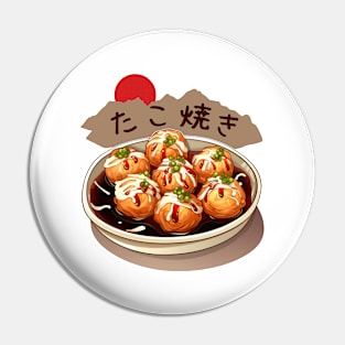 Takoyaki | Japanese cuisine | Traditional Food Pin