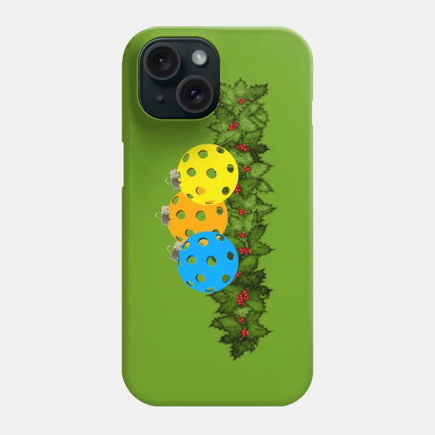 Pickleball Christmas Ornaments Phone Case by numpdog